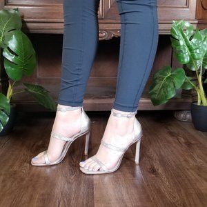 Paige Silver Heel size 7.5
